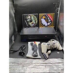 PlayStation 2 Bundle w/ Midnight Club 2 & Ghost Recon + Controller (Tested & Wor